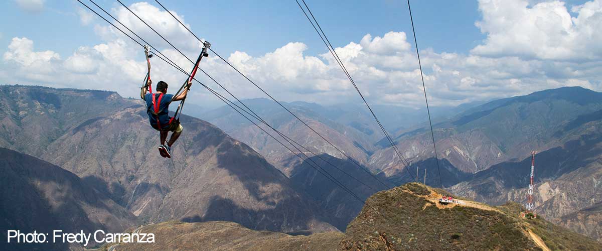 cable vuelo en el parque nacional de chicamocha ideal para los amantes de las alturas